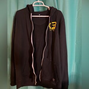 Cyclebar Black Hoodie with Yellow Graphic Logo